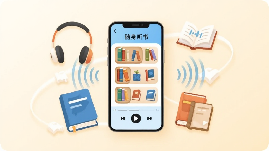 画面中央放置一部智能手机,屏幕显示