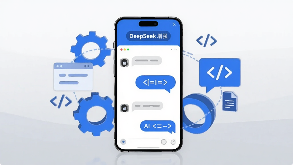 �����������һ�������ֻ�����Ļ��ʾ����ɫ����AI�Ի����棬���涥���С�DeepSeek ��ǿ���������ֻ���Χ�����ų��֡��Ի����ݡ�������ź��ĵ�ͼ�꣬����Ϊǳ��ɫ���䣬������ñ�ƽ���Ƽ��廭���ϸ�����������ʸɾ����޶���Ԫ��