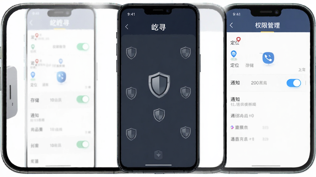 手机安全设置界面示意图,屏幕显示