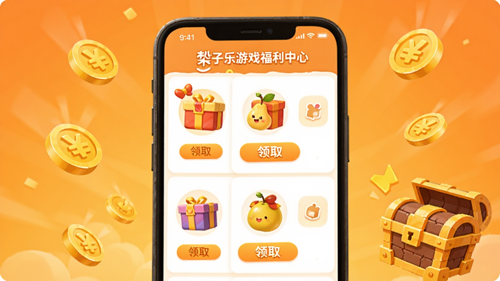 һ��չʾ��������Ϸ��������ҳ��Ĳ廭���������ֻ���Ļ��ʾ�����Ƭ�б�����Ƭ���С���ȡ����ť�����ͼ�꣬�Ա�Ʈ���Ž���뱦��Ԫ�أ�����Ϊů��ɫ���䣬��������ϲ��ϸ�����������ʸɾ�