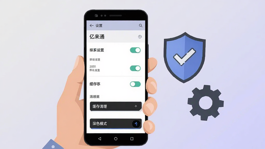 画面为一双手持握安卓手机,屏幕显示