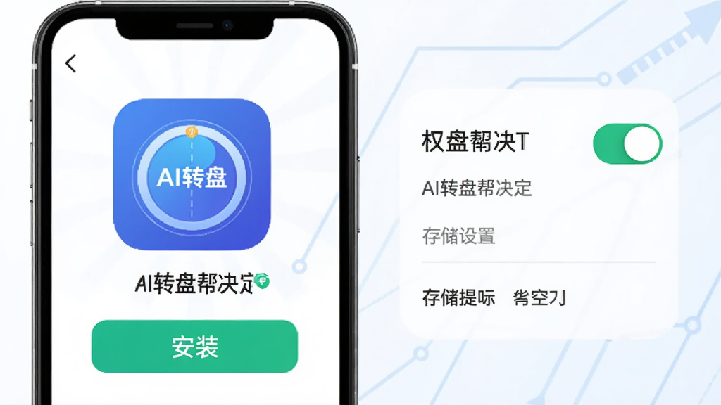 手机应用安装界面示意图,屏幕中显示