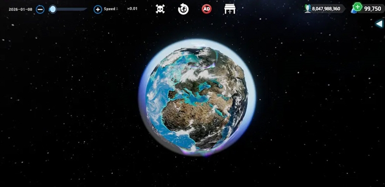 地球沙盒:太空模拟器 安卓版 星球编辑界面