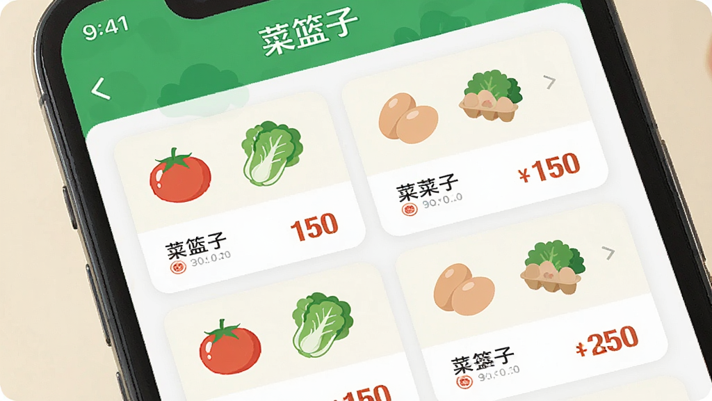 画面主体是手机界面特写,屏幕中央是