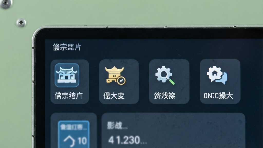 一张岱宗盒子操作界面的局部特写图,画面展示清晰的图标与文字标签,布局规整,风格清新,细节锐利,画质干净,背景为纯色,无多余元素