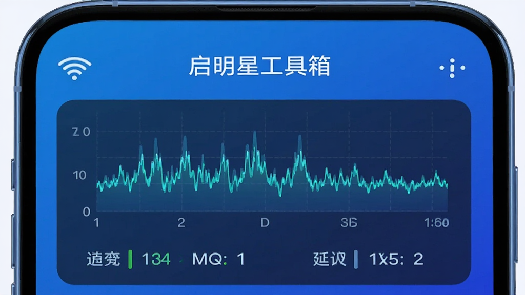 ����Ϊ�ֻ�����չʾ�������ǹ����䡱������ģ�飬��Ļ������ʾ�źŲ���ͼ���ӳ���ֵ������Ϊ���½ṹ���Ϸ������·�ͼ�������Ϊ��ɫ����Ƽ����ϸ�ڰ���WiFiͼ�������ݱ�ǩ�����ʸ��壬�ɾ����޶���Ԫ��
