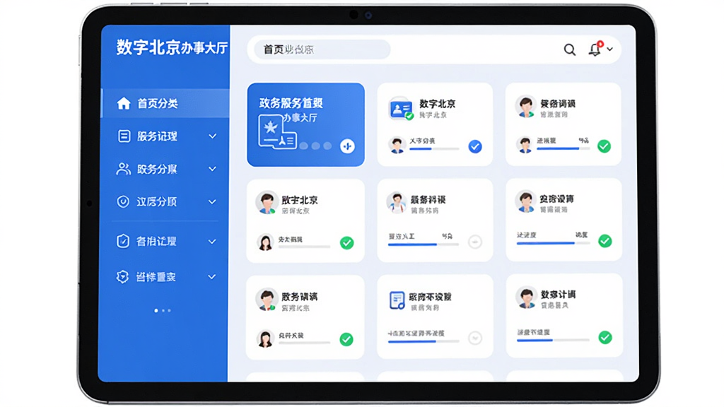 主体为横向展开的平板电脑,屏幕中呈现