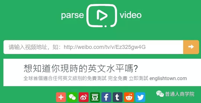 VideoParse 安卓版 解析界面