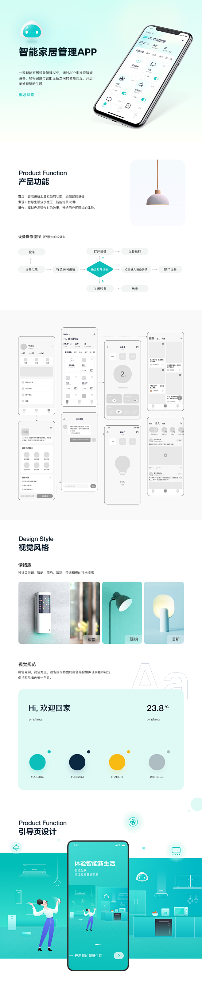 云爱智能家居App设备分组管理截图