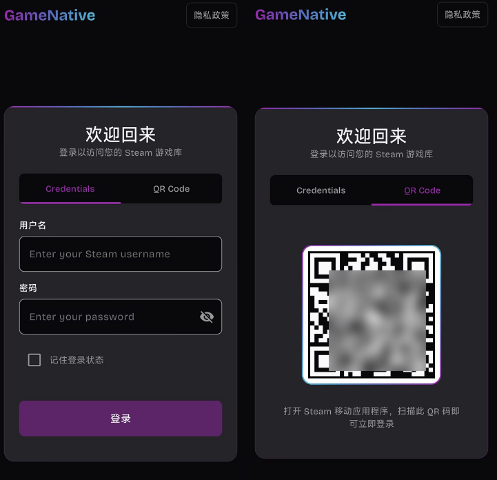 GameNative安卓版容器设置界面截图