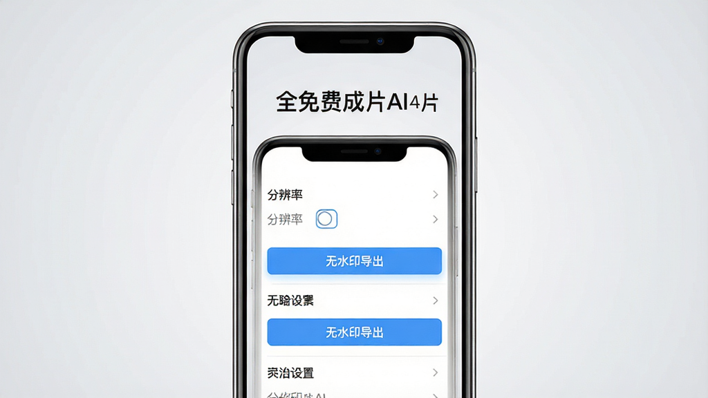 �����������ֻ���Ļ��ʾȫ��ѳ�ƬAI�ĵ�������ҳ�棬ҳ�����зֱ���ѡ��͡���ˮӡ��������ť������Ϊ�ֻ��������ţ�����Ϊǳ��ɫ���䣬�Ű�Ϊ�Ϸ��������������·��ֻ����棬���Ϊ��Լʵ�÷磬ϸ�ڰ�����ť������ѡ���б������������ɾ�������Ϊ����ϸ���޶���Ԫ�أ�ͼƬ������Ϊ��ȫ��ѳ�ƬAI ��ˮӡ������