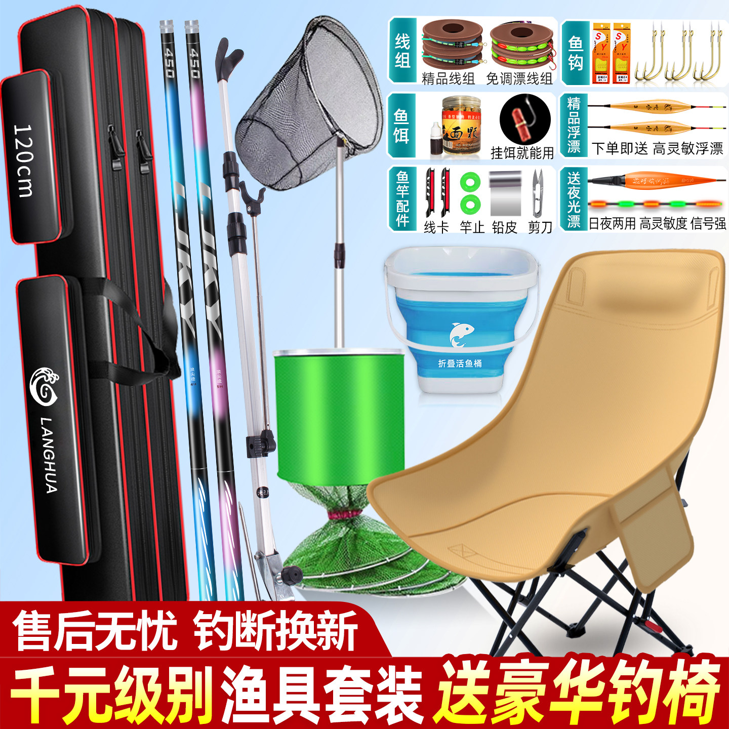 HookedHere钓鱼装备新手入门推荐全套基础装备实拍图