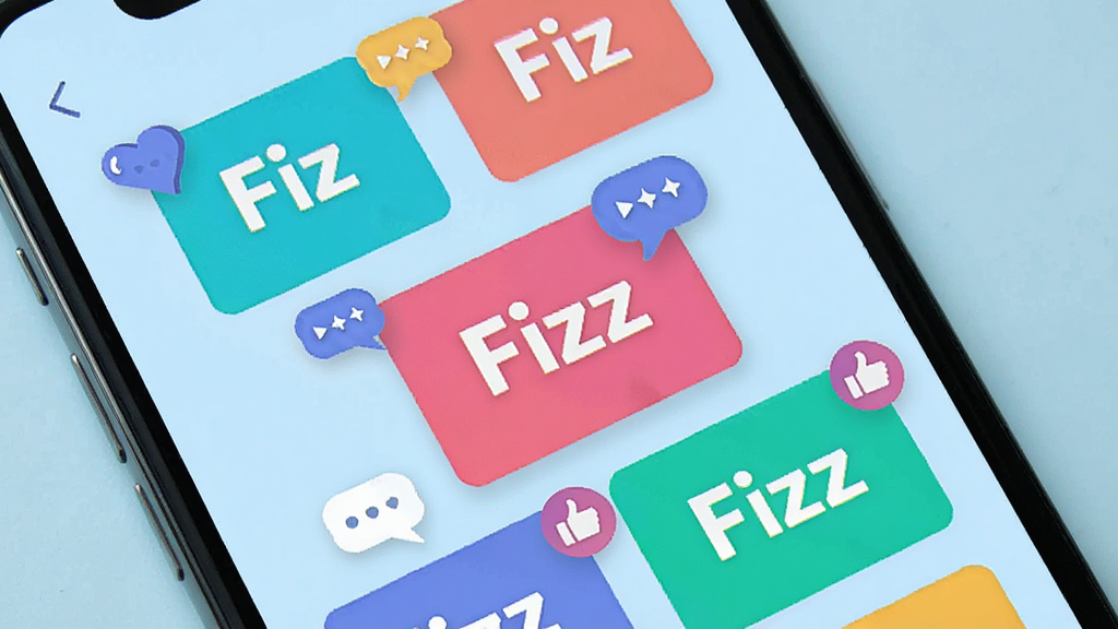 һ��չʾFizz����㳡������ֻ����棬�������ֻ���Ļ��ʾ�����ɫ���⿨Ƭ����Ƭ��д��