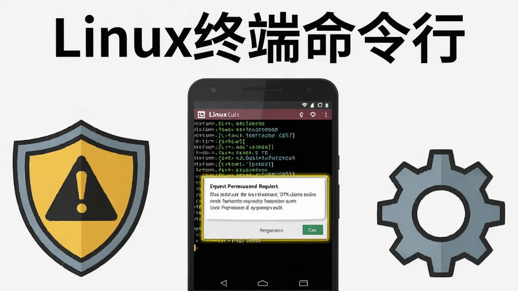 ��������Ϊһ����׿�ֻ���Ļ��д����Ļ��ʾLinux�ն������н��沢����Ȩ������Ի����ֻ��Է���һ������ʾ��־�Ķ���ͼ����һ������ͼ�꣬����Ϊ�ֻ����У��Ϸ�����Ŀ��������