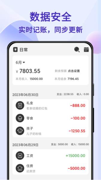 Pocket Ledger 安卓版 记账界面截图