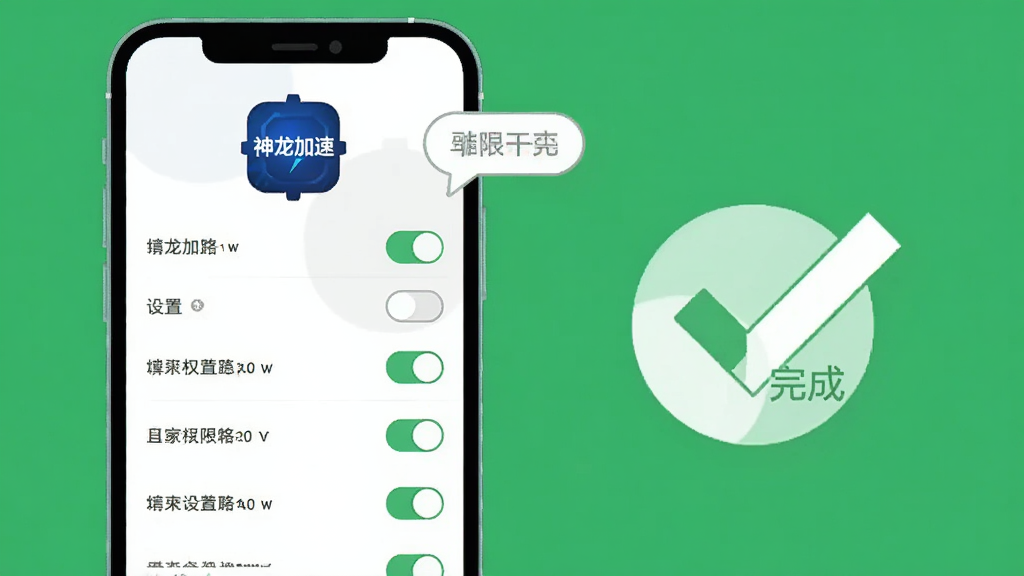 主体为手机屏幕展示设置界面与权限开关列表,界面顶部有