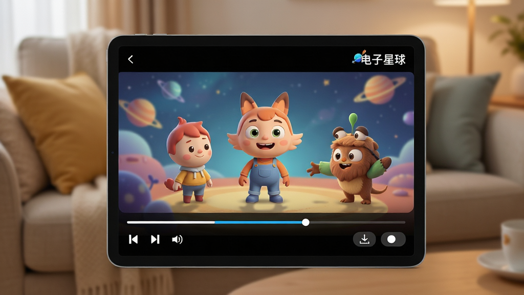 ����Ϊһ��ƽ����Ժ���չʾ���������򡱲��Ž��棬�����ж�����ɫ���ڲ��ţ��·��н��������������л���ť������Ϊƽ����У�����Ϊ�Ӽ�ɳ�������黯���Ű��ڲ��������Ͻ���ʾ���������򡱱�ʶ�����Ϊ��ܰ�Ӽ����ֳ�����ϸ�ڰ������ſ���������������ͼ�ꡢ���������������ʸ��壬����ɾ����޶���Ԫ��