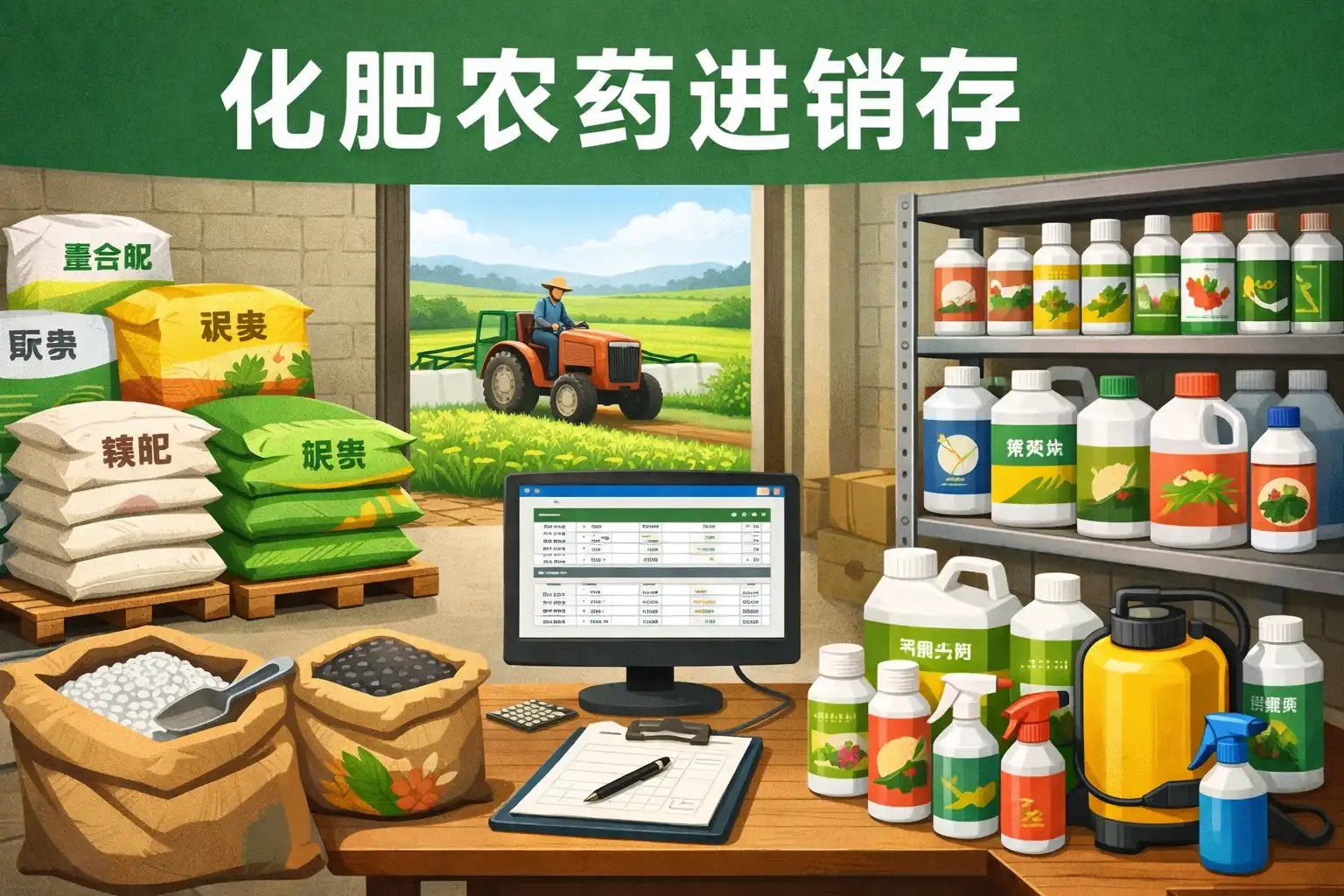 一亩农产品农资化肥农药分阶段采购省钱技巧 农田实拍