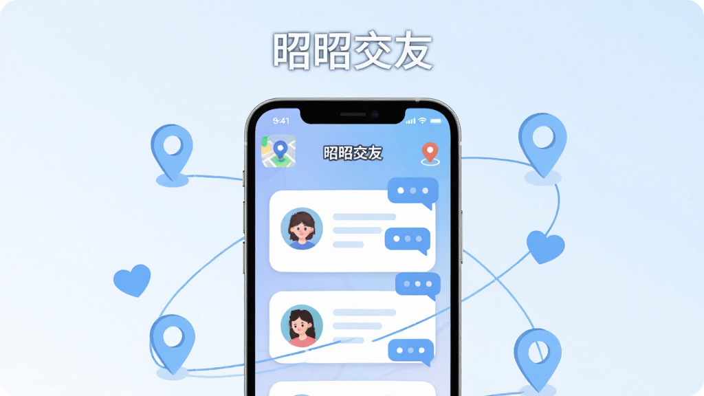 主体为一部竖屏智能手机,屏幕中央显示