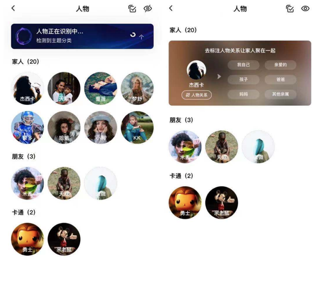 相册Pro功能界面整体展示与智能分类效果图