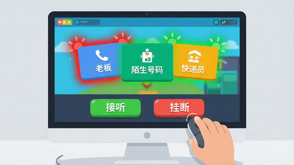����չʾ������Ļ����Ϸ���棬��Ļ���뵯��������ͬ��ɫ�����翨Ƭ�ֱ��ע