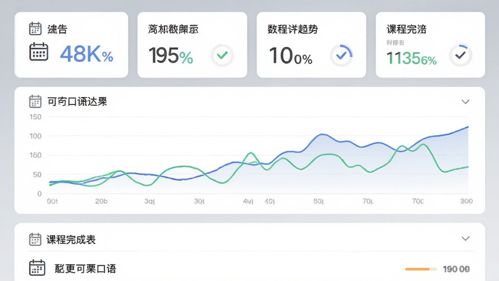 学习数据统计界面展示,画面中央为