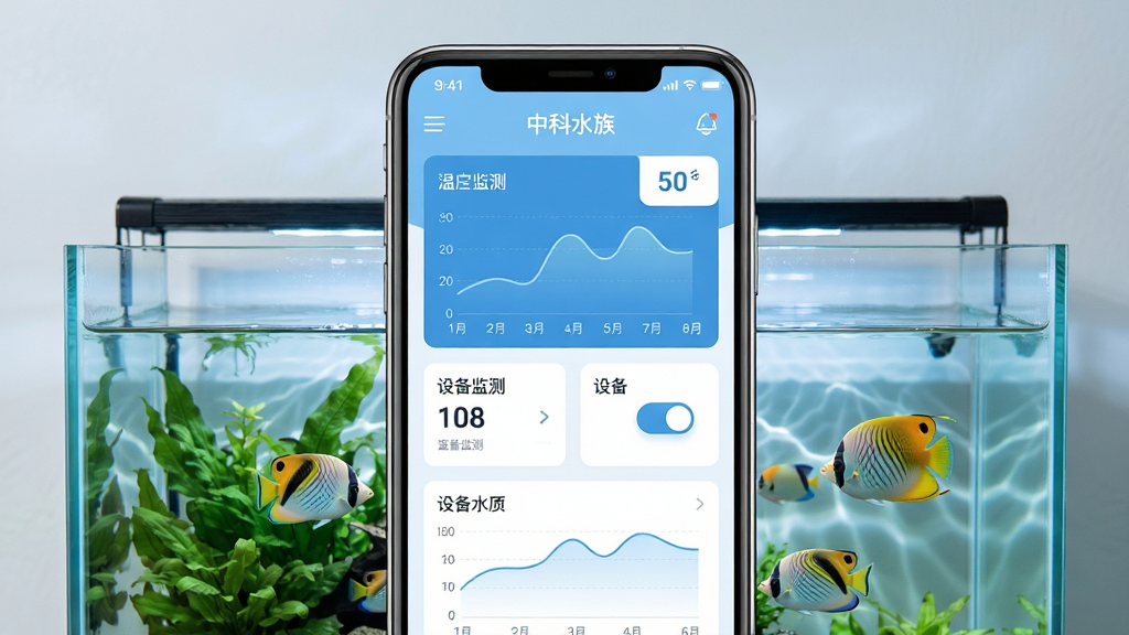 主体为一部竖屏智能手机置于画面中央,屏幕上显示