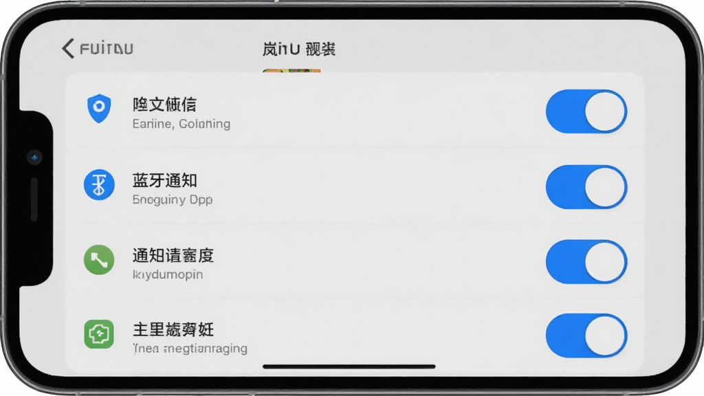 һ��չʾ�ͼ����App��װ��Ȩ�����ý����ͼƬ������Ϊ�ֻ���Ļ��ʾӦ��Ȩ�޹���ҳ�棬������λ��������֪ͨ��Ȩ�޿��أ�����Ϊ�б�ʽ�����������ϸ���Ͽ���Ϊ��ɫ����������Ϊǳ��ɫ�������������ɾ����޶���Ԫ��