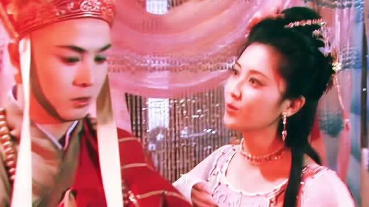 西游女儿国 唐僧与女儿国国王经典剧情场景配图
