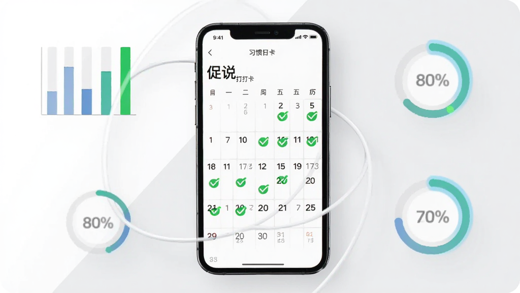 ��������Ϊ�ֻ���Ļ��ʾ����˵��ϰ�ߴ��������棬�����϶�����ڴ�����ɫ�Թ���ǣ��ֻ���Χ������״ͼ�뻷�ν�����ͼ�ꣻ����Ϊ��ɫ��ǳ��ɫ���䣬��Լ�����񣬻���������ϸ�ڸɾ�