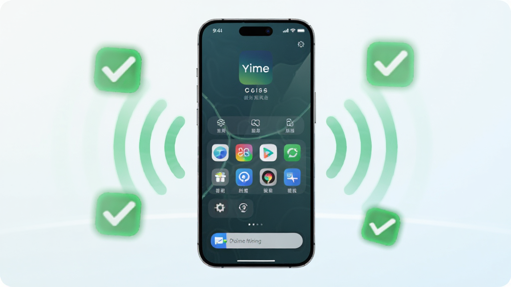 һ���ֻ�ƽ������YimeӦ�ã���Ļ��ʾ�������ܽ��棬�ֻ���Χ�б�ʾ�ȶ����е���ɫ�Թ�ͼ����źŲ��ƣ�����Ϊ�ɾ���ǳɫ���䣬����ִ��Ƽ��У����ʸ��壬������������Ԫ��