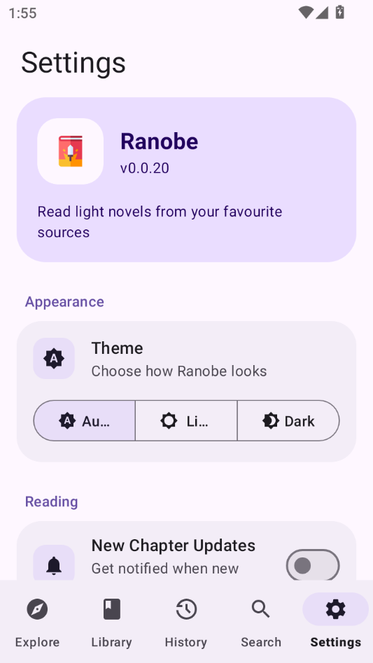 Ranobe(��С˵�Ķ���)v0.0.20 ��С˵�Ķ�