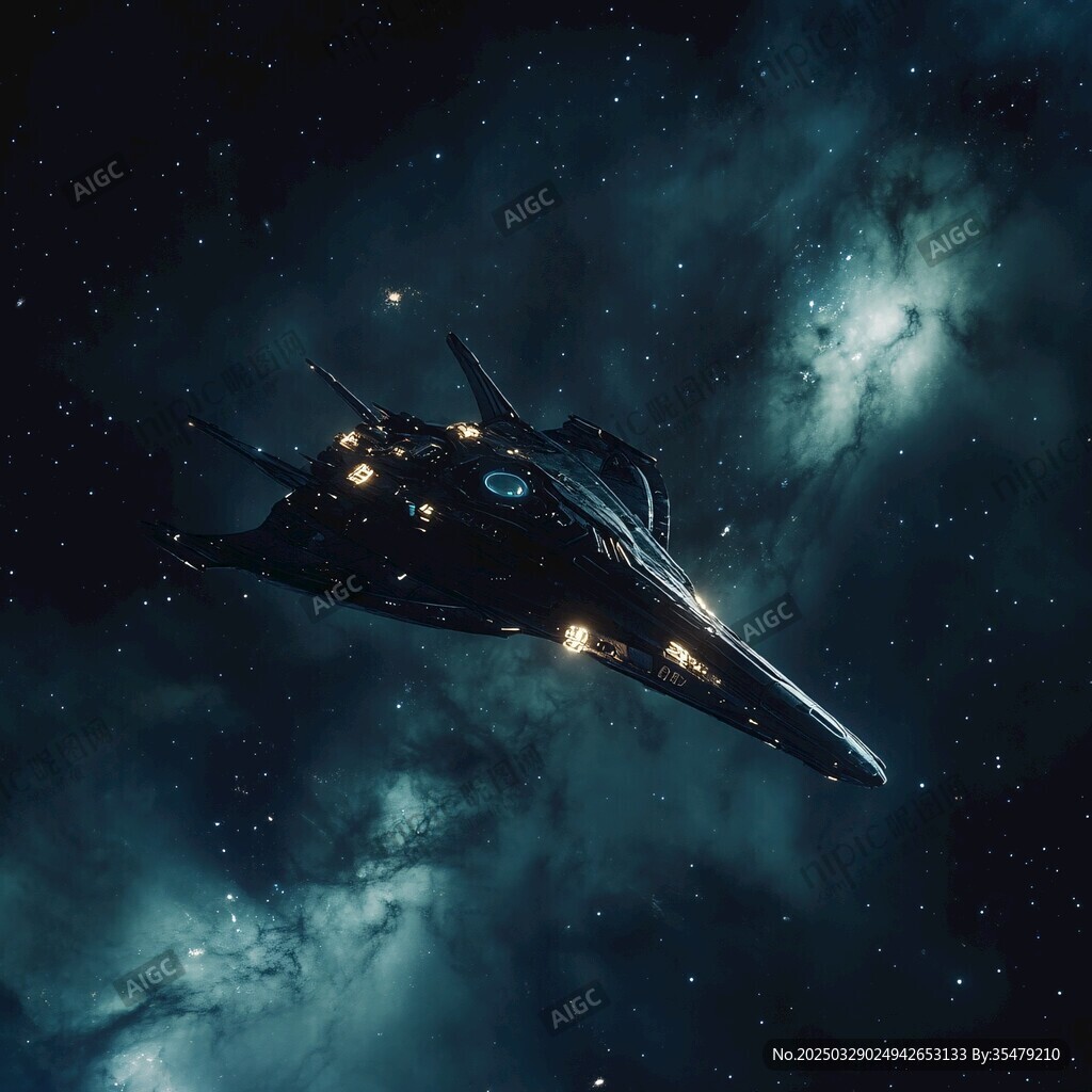比邻星 星际飞船飞行概念图