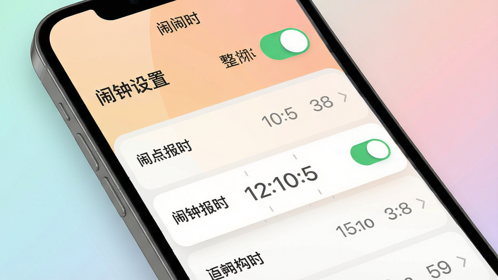 ���壺�ֻ�APP�ڡ��������á����棬�б����ж��������Ŀ�������С����㱨ʱ���Ŀ��ذ�ť�����֣��������б���ʽ���֣����ذ�ť��Ŀ���Ű棺��Ϣ�㼶������ʱ��ѡ���������������ˬ�ı�ƽ����Ʒ��ϸ�ڣ�����һ�����Ӵ��ڿ���״̬������Ϊ��͵Ľ���ɫ�����ʣ�ϸ�徫�£��ɾ����޶���Ԫ�ء�