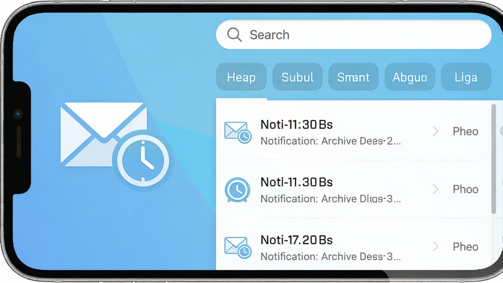 Notifications archive Ӧ���������ͼ��չʾ֪ͨ�б���������ͷ����ǩ������Ϊǳ��ɫ���䣬ͼ��Ϊ��ɫ�ŷ���ʱ����ϣ��ִ���ƽ����񣬲������������ʸ��壬�ɾ��޶���Ԫ��