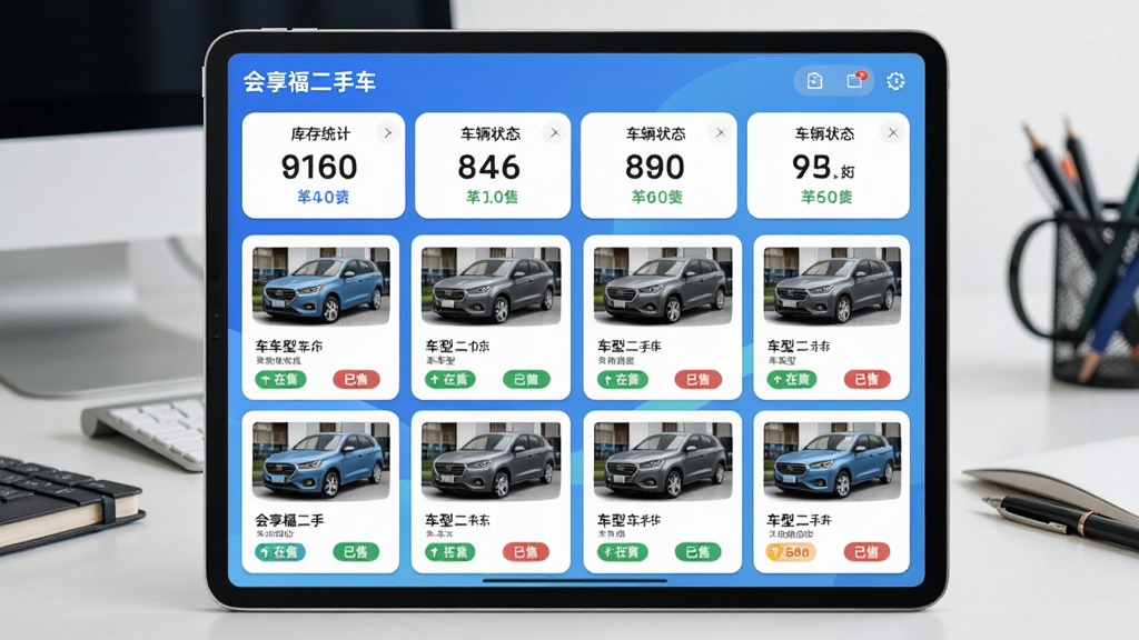 主体:平板电脑横屏显示
