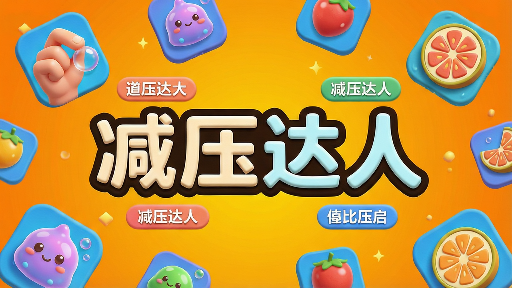 һ��չʾ��ѹ����app�ḻ�淨���ϵĺ������ͼ�������Ƕ�������ڿ��е�С��Ϸͼ�꣬�������ݵ���ָ���ɰ���ʷ��ķ��ˮ������ȡ����ֲ���ɢ��ֲ����������£�����������ĳȻ�ɫ���䡣�Ű��ϣ����������ô��Բ����д�š���ѹ���ˡ�����Χ�����Ÿ��淨��С��ǩ�����Ϊ���õ�3D��ͨ��Ⱦ���ϸ����ͻ�����ʵ������к͹�ӰЧ��������ϸ�壬ɫ�ʱ��ͣ�����ɾ����޶���Ԫ�ء�