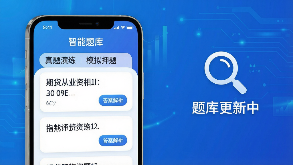 ���壺�ڻ���ҵ�ʸ�׼���APP�����������棬�ֻ���Ļչʾ��Ŀ�б�������Ϊ��ɫ�Ƽ��н��䡣���֣��ֻ���࣬�Ҳ��зŴ�ͼ��͡��������С����֡��Ű棺��Ļ�Ϸ���ʾ��������⡱���·��г�����������ģ��Ѻ��ȱ�ǩ����񣺱�ƽ����ƣ�ɫ�����¡�ϸ�ڣ���Ŀ��ƬԲ���С��𰸽�������ť�������ɾ������ʣ����壬�ɾ����޶���Ԫ�ء�