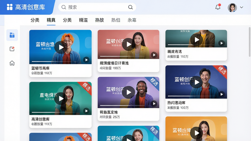 ���壺����Ӧ�õġ����崴��⡱����ҳ�棬չʾ��һ���ž����Ĺ����Ƶ����ͼ�����֣�ҳ������ٲ���ʽ���֣�����ͼ��С��һ���������£��������������ͷ����ǩ�����Ű棺����ͼ�·���ע��Ƶ����Ͳ�����������������ࡣ��񣺱�ƽ����ƽ��ϸ�����ӰЧ����ɫ�����졣ϸ�ڣ�ÿ������ͼ�����в��Ű�ťСͼ�꣬����������Ƶ���С���ѡ���Ǳꡣ���ʣ�ϸ���������ɾ����޶���Ԫ�ء�