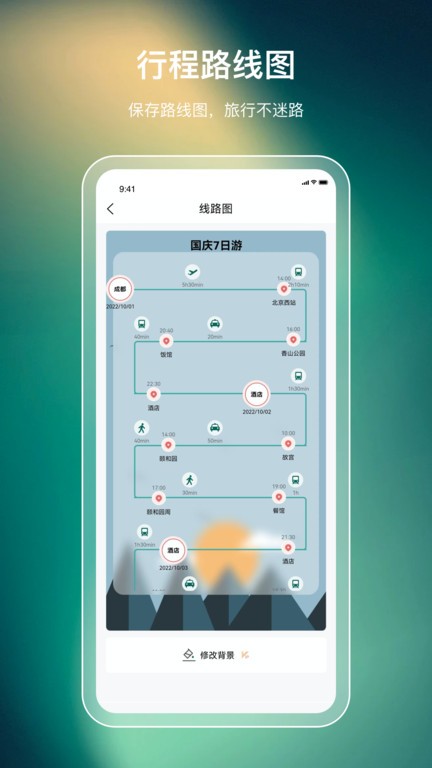 花游旅行 安卓版 行程规划功能界面