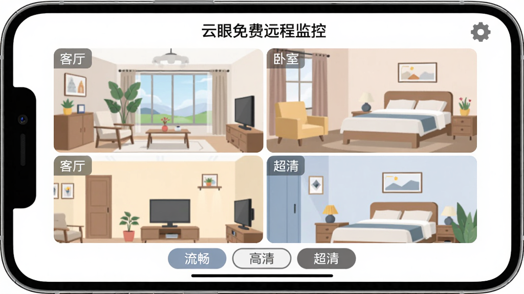 主体:手机横屏界面展示