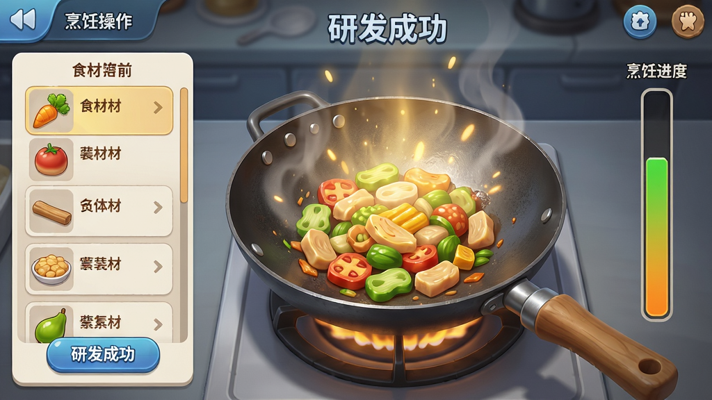 ���壺��Ϸ����⿲������棬���еĲ�Ʒɢ�������˽�⣻���֣�����UI��࣬���Ϊʳ���б����Ҳ�Ϊ��⿽�����������Ϊ������д���Ű棺��Ϣ�㼶������ͻ����Ʒ��ɶȣ����дʵ�뿨ͨ��ϣ�ʳ��������������Чͨ͸��ϸ�ڣ�����Ч�����棬ʳ�����ʶȿɼ���UI��ť��ƾ��£���ע���з��ɹ������������ʣ�ϸ���Ӱ������ɾ����ࡣ