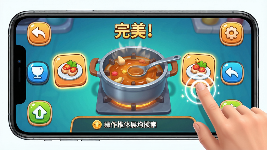 ���壺�ֻ�������Ϸʵ���������棬��ָ�����Ʒͼ�ꣻ���֣���������Ϊ��⿹��ߣ�����ΪUI��ť���ײ�Ϊ������ʾ�����Ű棺UI����������ͻ����ָ���ط�������񣺿�ͨ��Ⱦ��ɫ�����ޣ�ϸ�ڣ���Ļ���С�������������������������ť���й�Ȧ��Ч�����ʣ������������޶���Ԫ�ء�