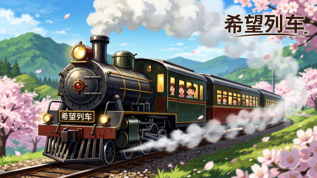 ���壺��Ϸ��ϣ���г��������Ӿ�ͼ��һ�����ŷ��������г�����ʻ�ڴ���ӣ��ʢ����ɽ�������ϣ���ͷ���С�ϣ���г������������֣��г�λ�ڻ�������ƫ��������ʻ����β�ϳ������İ�ɫ�����������������ӵ���ɽ��տ������ա��Ű棺��ͼ�������г���羰����Э�������״���������ϷLogo�������ϵ���������廭�磬ɫ��������ů��ϸ�ڣ�������͸��ů��ɫ�ĵƹ⣬��Լ�ɼ��˿͵�Ц������������Ʈ��Ļ��ꡣ���ʣ�4K���壬ϸ�ڷḻ������ɾ����޶���Ԫ�ء�