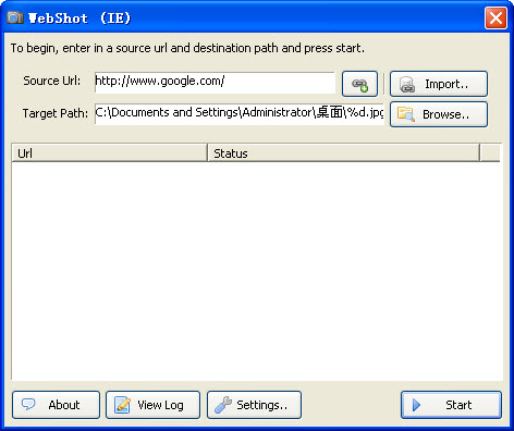 WebShot����ҳ��ͼ���ߣ�1.0.0 ��ҳ��ͼ����