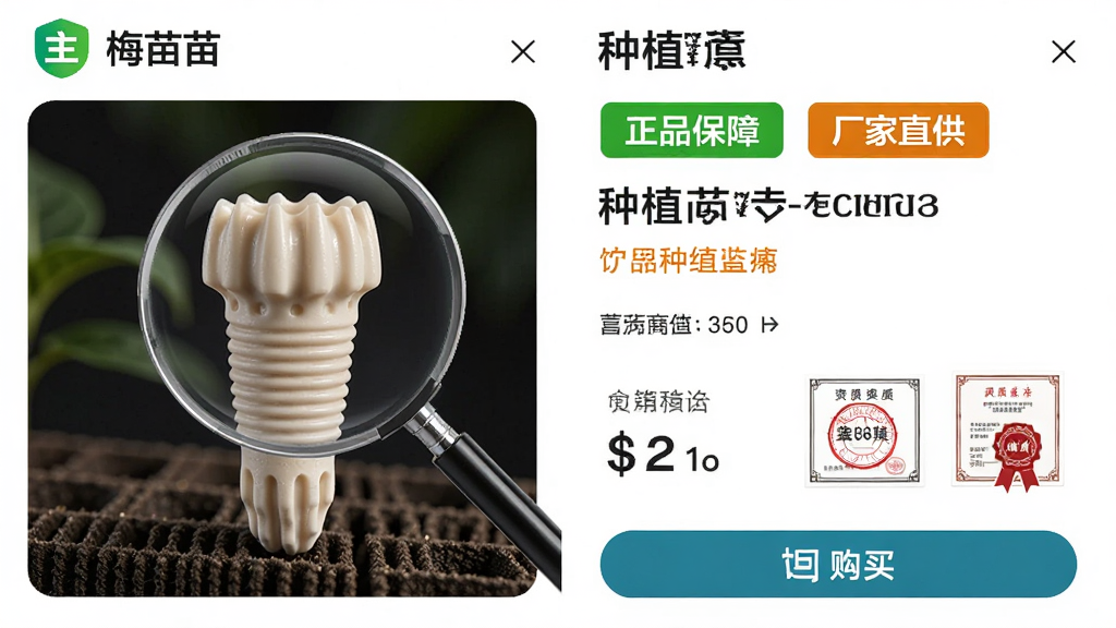 ���壺÷����App����Ʒ����ҳ��չʾһ����ֲ���Ʒ��ҳ���ע����Ʒ���ϡ�������ֱ������ǩ���·��м۸������֤��ͼ�ꡣ���֣�ҳ�����Ϊ��Ʒ��ͼ���Ҳ�Ϊ������Ϣ���ײ�Ϊ����ť���Ű棺��Ϣ��η�������ǩʹ����ɫ�ͳ�ɫ��������񣺵�������ҳ���רҵ�����ࡣϸ�ڣ���Ʒͼ���Ŵ�Ч��������֤��Ϊ��ɫӡ����ʽ�����ʣ����壬��Ⱦϸ�壬�ɾ������