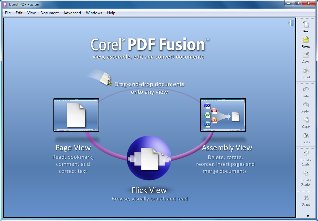 Corel PDF Fusion 安卓版 功能界面
