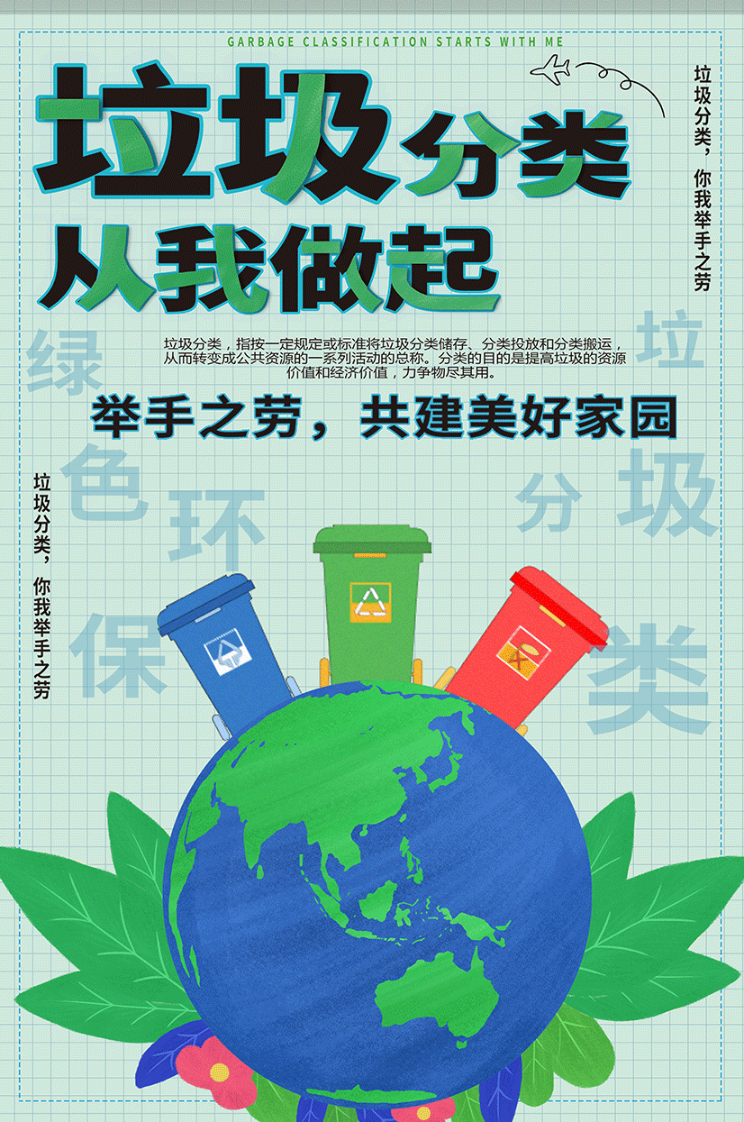 永远的蔚蓝星球 环保行动指南 垃圾分类旧物改造创意