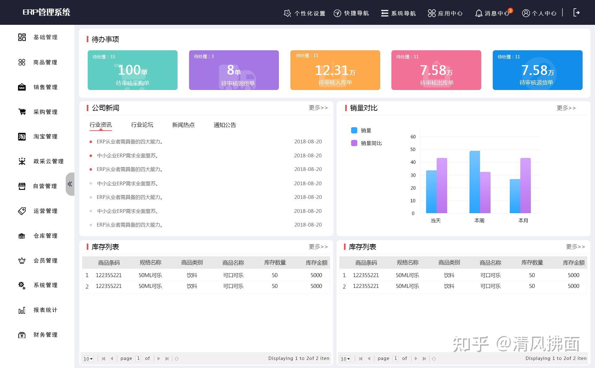 万能商品进销存管理系统 安卓版 功能截图