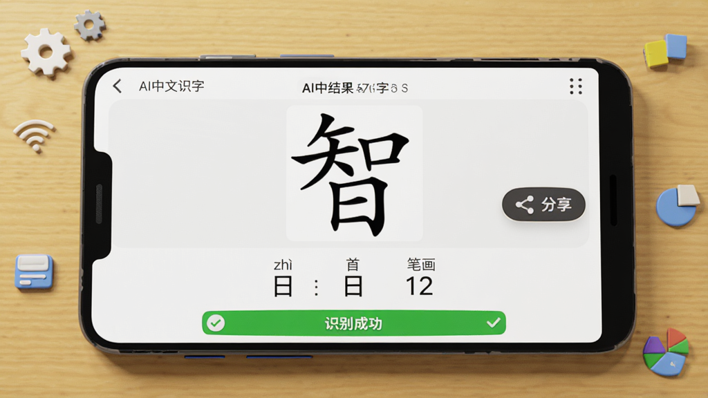 画面主体为一部安卓手机横屏放置,屏幕内显示